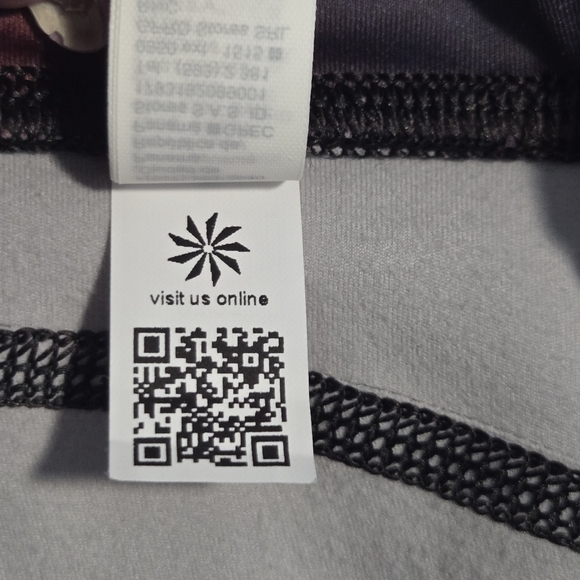 Athleta Womens Night Bloom Black Floral Rainier Printed Tights Leggings Medium - Picture 5 of 9